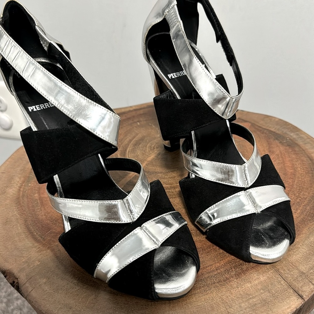 Black and silver PIERRE HARDY sandals